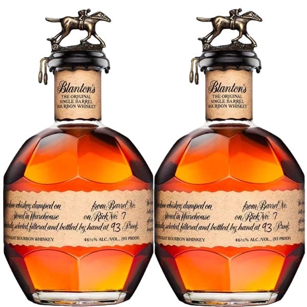 Blanton's Single Barrel Bourbon Whiskey 2 Bottles Bundle Real Liquor