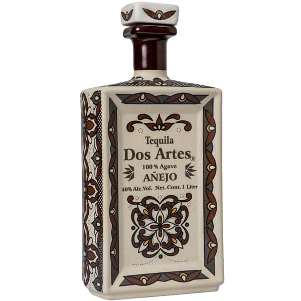 Dos Artes Anejo Ceramic Bottle Tequila Real Liquor