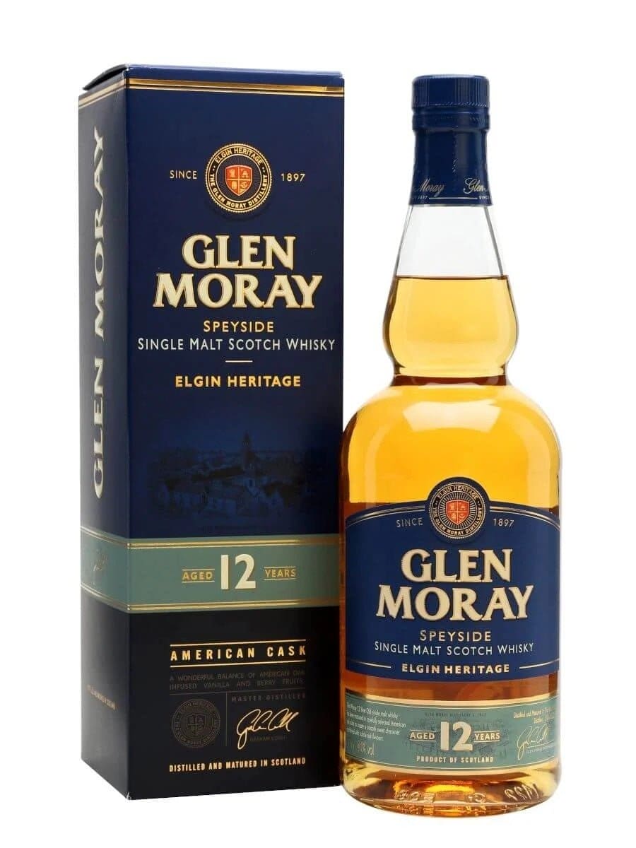 Glen Moray 12 Year Single Malt Scotch Whiskey - Liquor Daze