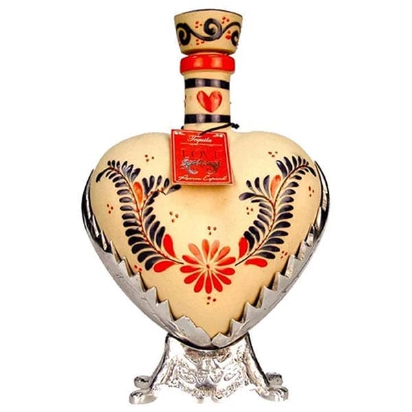 Grand Love Ceramic Heart Reposado Tequila Real Liquor