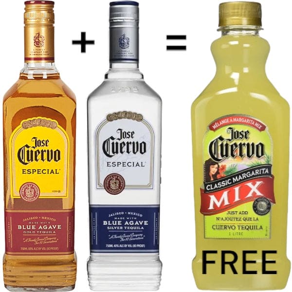 Jose Cuervo Especial Silver + Gold Tequila = Free Margarita Deal Real Liquor